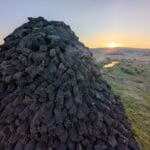Why is peat extraction still a common sight in Ireland?